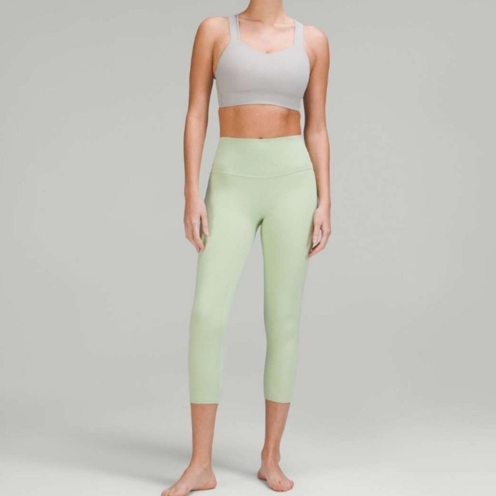 Lululemon Align Creamy Mint High Rise 23” Crop Athletic Leggings Women’s Size 10